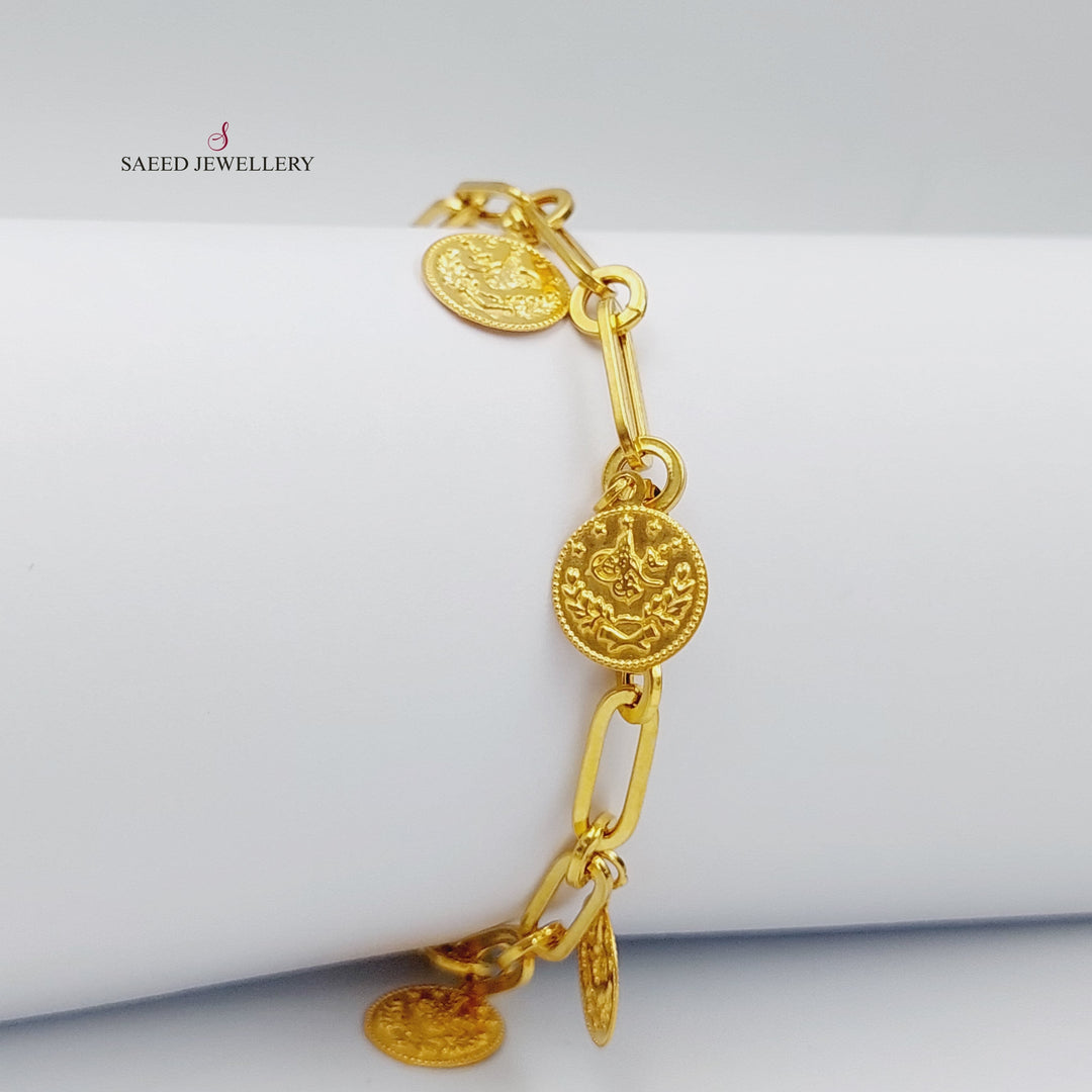 21K Gold Rashadi Model Bracelet by Saeed Jewelry - Image 5