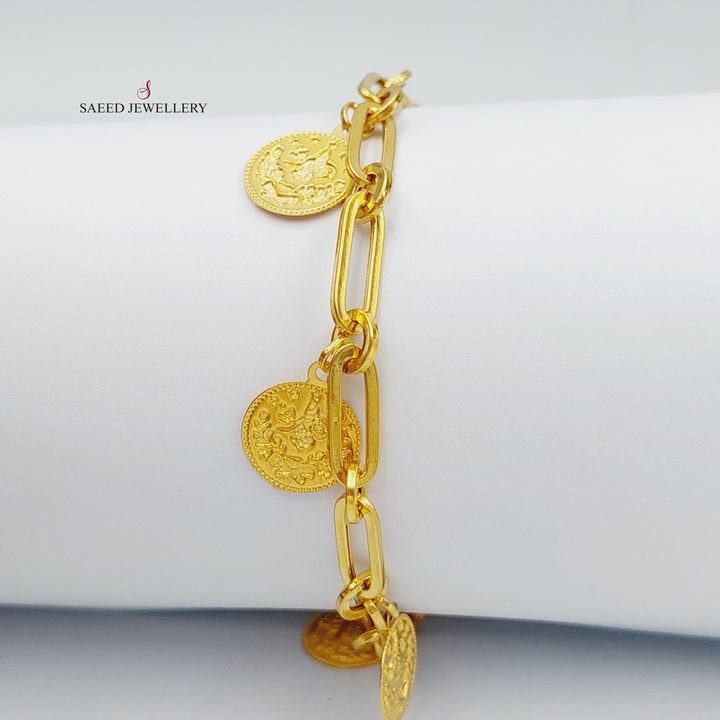 21K Gold Rashadi Model Bracelet by Saeed Jewelry - Image 1