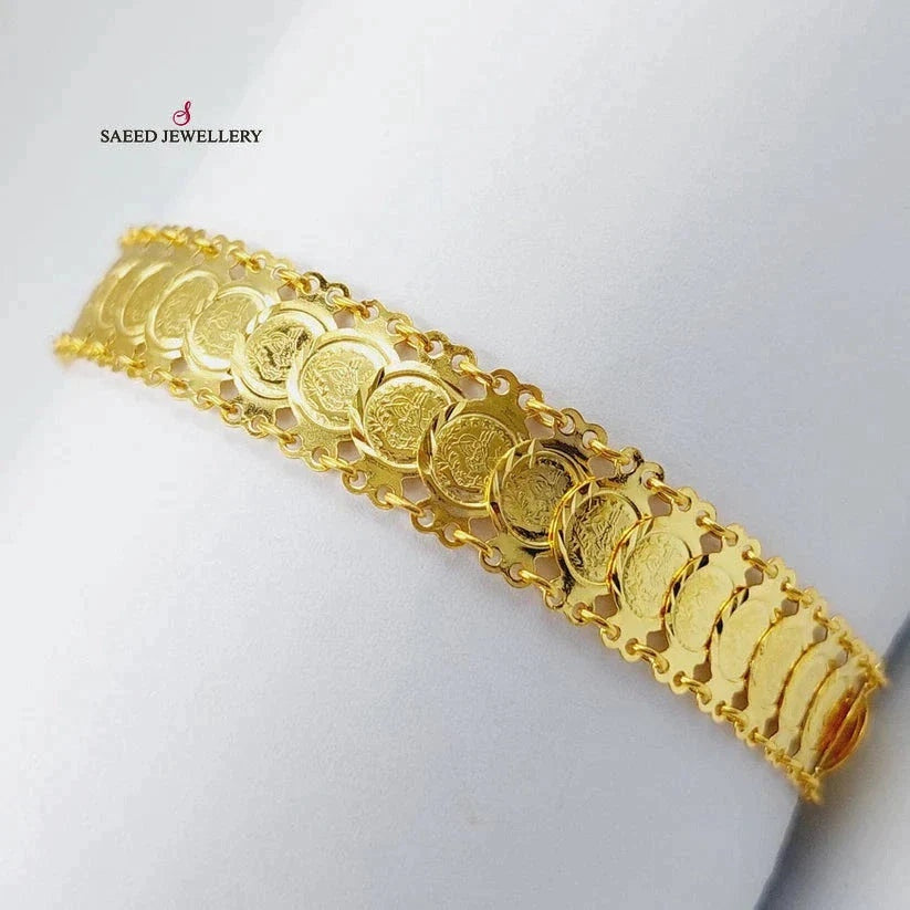 21K Gold Rashadi Model Bracelet by Saeed Jewelry - Image 7