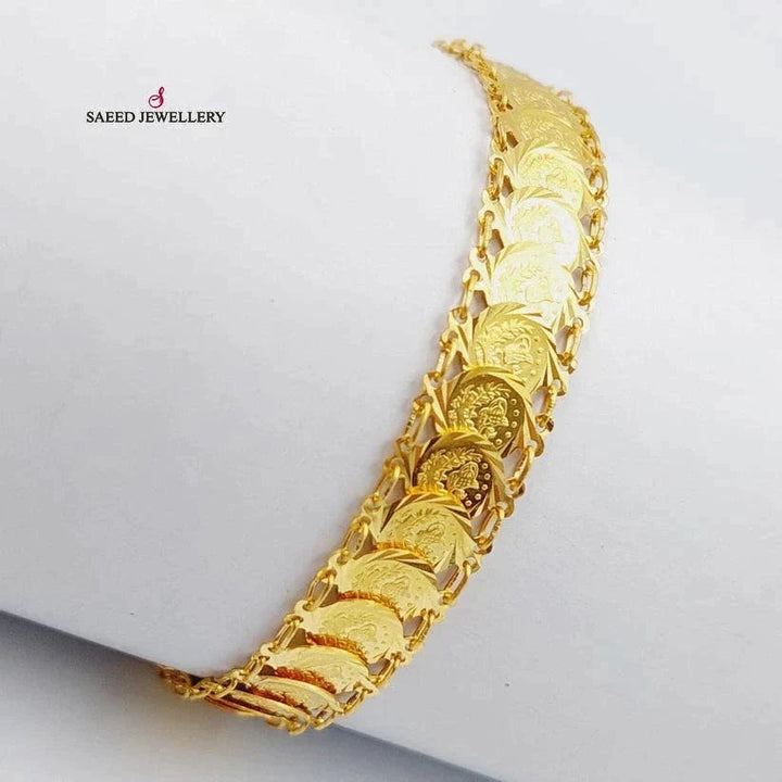 21K Gold Rashadi Model Bracelet by Saeed Jewelry - Image 8