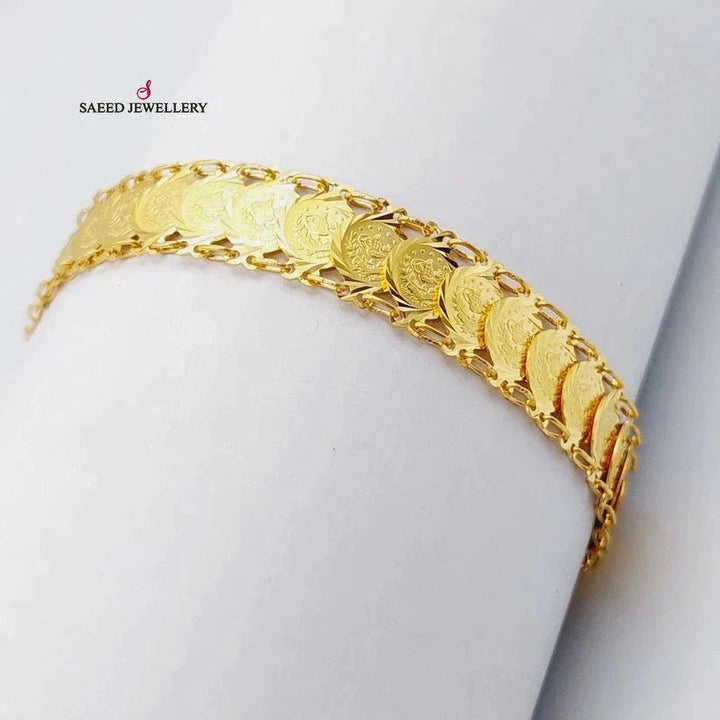 21K Gold Rashadi Model Bracelet by Saeed Jewelry - Image 1