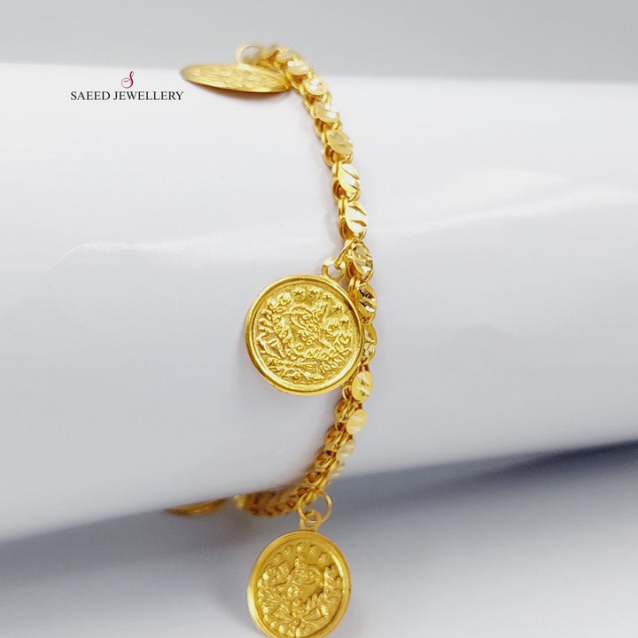 21K Gold Rashadi Model Bracelet by Saeed Jewelry - Image 5