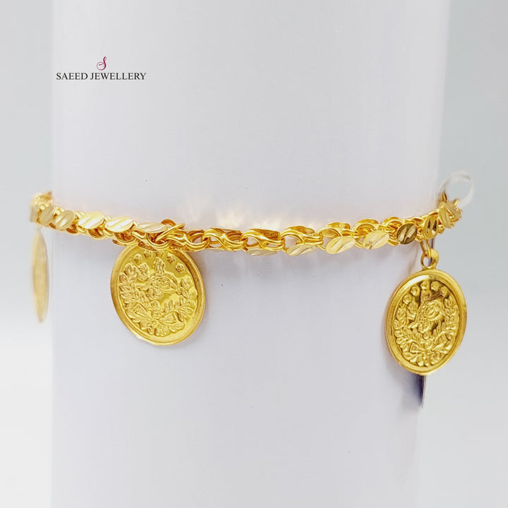 21K Gold Rashadi Model Bracelet by Saeed Jewelry - Image 6