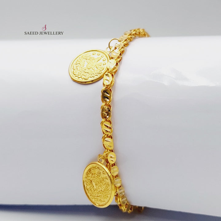 21K Gold Rashadi Model Bracelet by Saeed Jewelry - Image 8