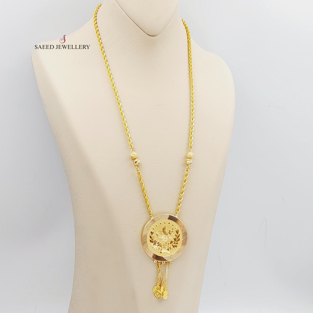 21K Gold Rashadi Model Necklace by Saeed Jewelry - Image 1