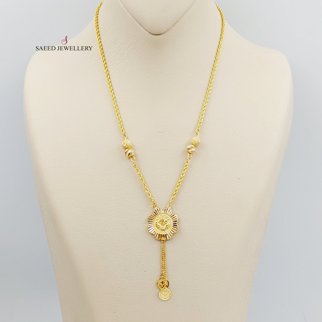 21K Gold Rashadi Model Necklace by Saeed Jewelry - Image 1