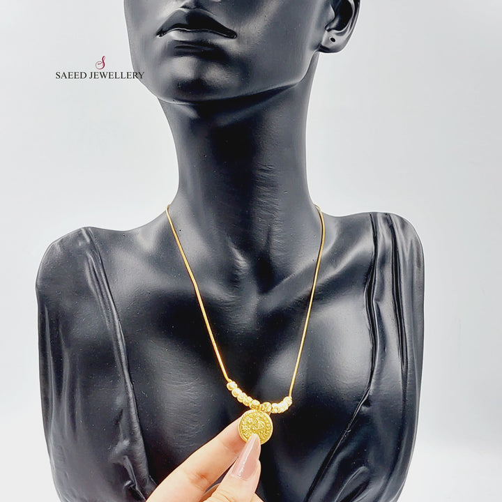 21K Gold Rashadi Model Necklace by Saeed Jewelry - Image 2