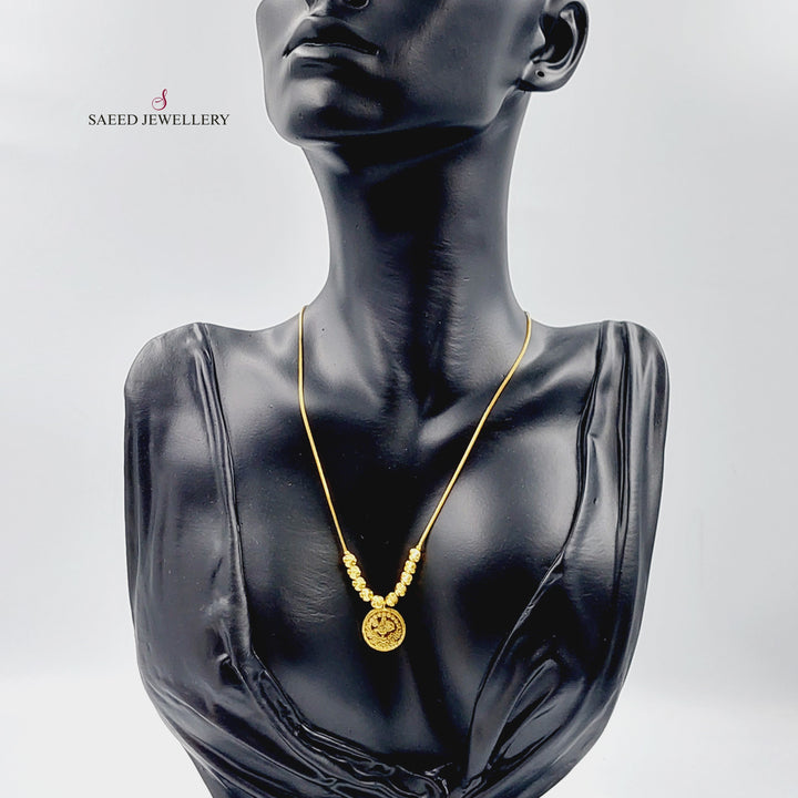 21K Gold Rashadi Model Necklace by Saeed Jewelry - Image 1