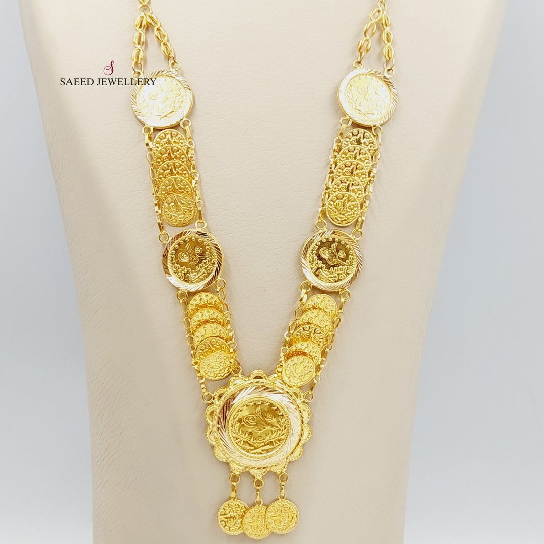 21K Gold Rashadi Model Necklace by Saeed Jewelry - Image 4