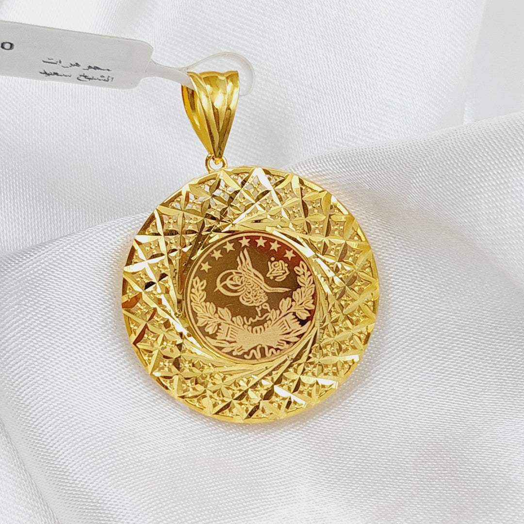 21K Gold Rashadi Model Pendant by Saeed Jewelry - Image 5