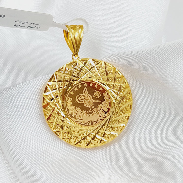 21K Gold Rashadi Model Pendant by Saeed Jewelry - Image 5