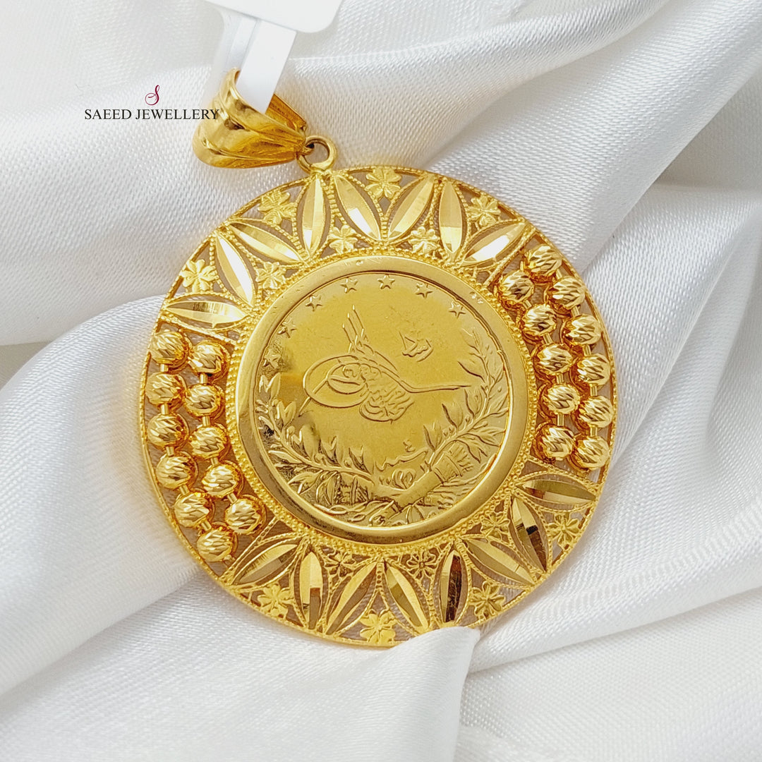 21K Gold Rashadi Model Pendant by Saeed Jewelry - Image 1