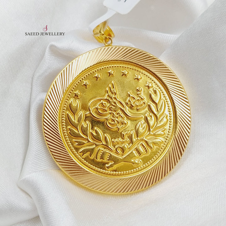 21K Gold Rashadi Model Pendant by Saeed Jewelry - Image 3