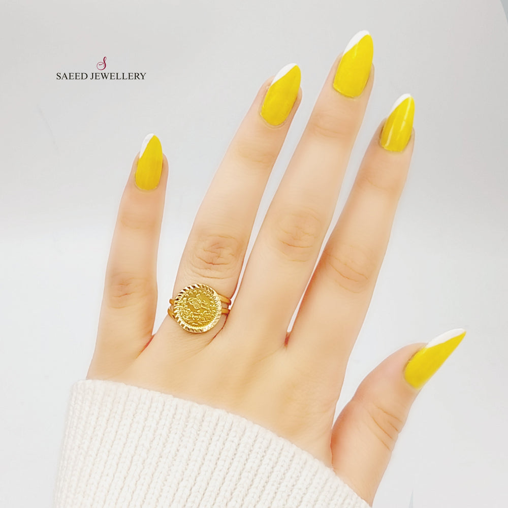 21K Gold Rashadi Model Ring by Saeed Jewelry - Image 2