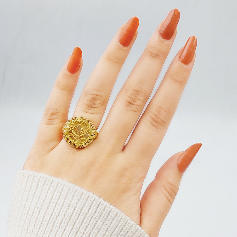 21K Gold Rashadi Model Ring by Saeed Jewelry - Image 2