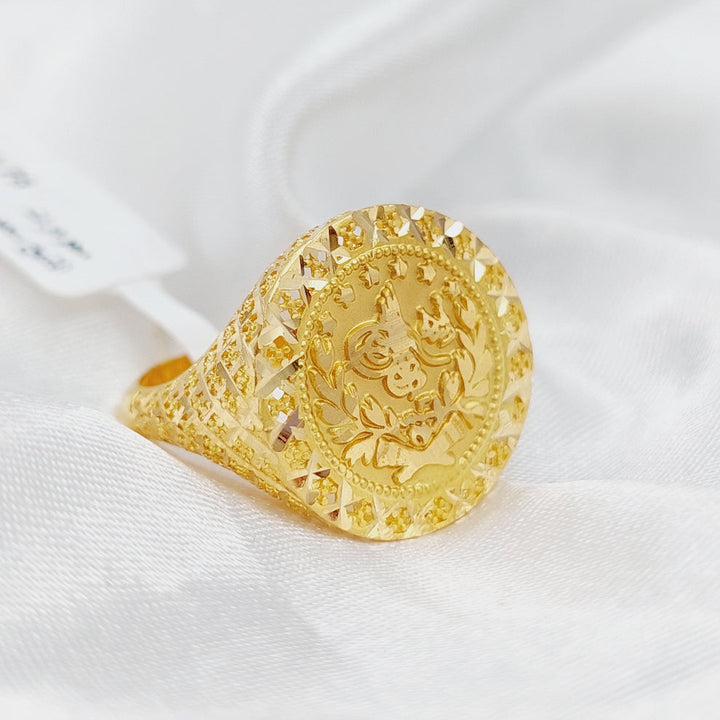 21K Gold Rashadi Model Ring by Saeed Jewelry - Image 6