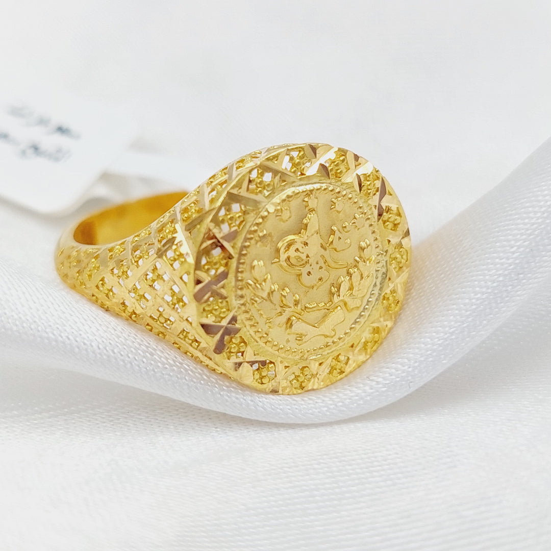 21K Gold Rashadi Model Ring by Saeed Jewelry - Image 1