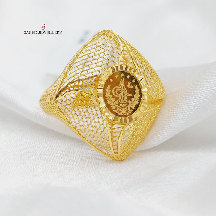 21K Gold Rashadi Model Ring by Saeed Jewelry - Image 1