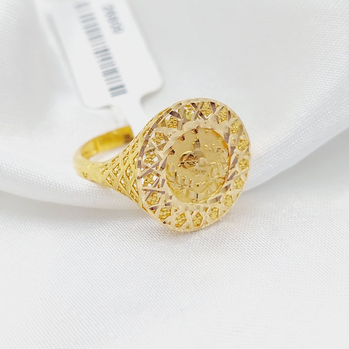 21K Gold Rashadi Model Ring by Saeed Jewelry - Image 6