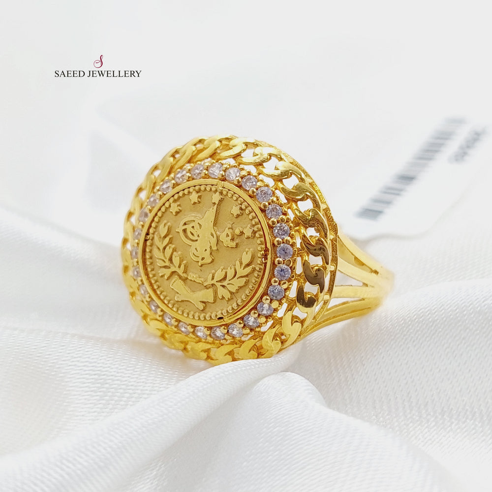 21K Gold Rashadi Model Ring by Saeed Jewelry - Image 2