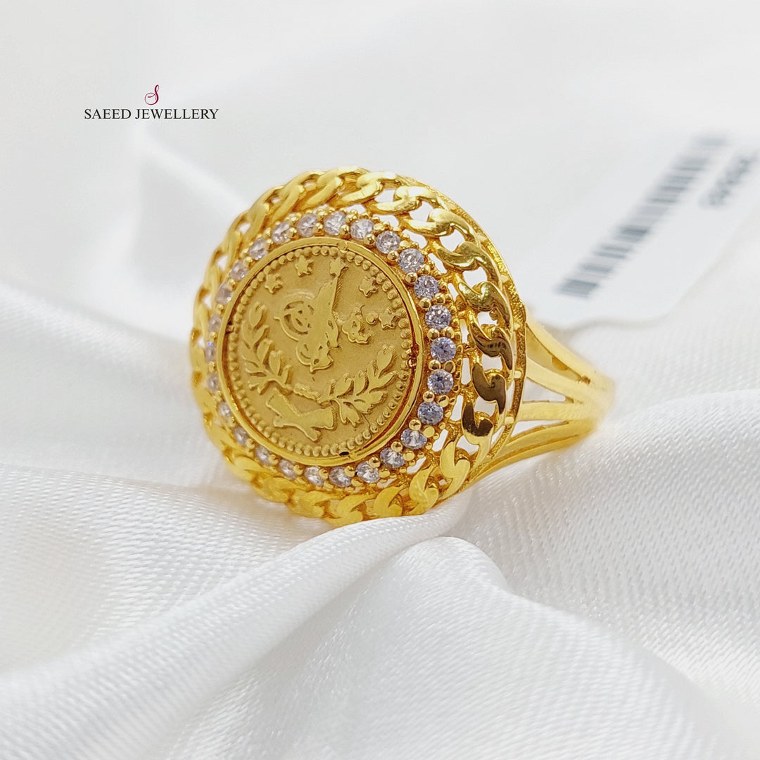 21K Gold Rashadi Model Ring by Saeed Jewelry - Image 4