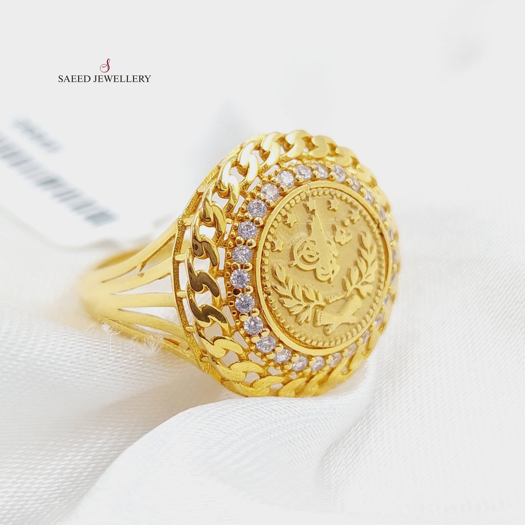 21K Gold Rashadi Model Ring by Saeed Jewelry - Image 1