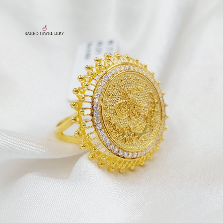 21K Gold Rashadi Model Ring by Saeed Jewelry - Image 8