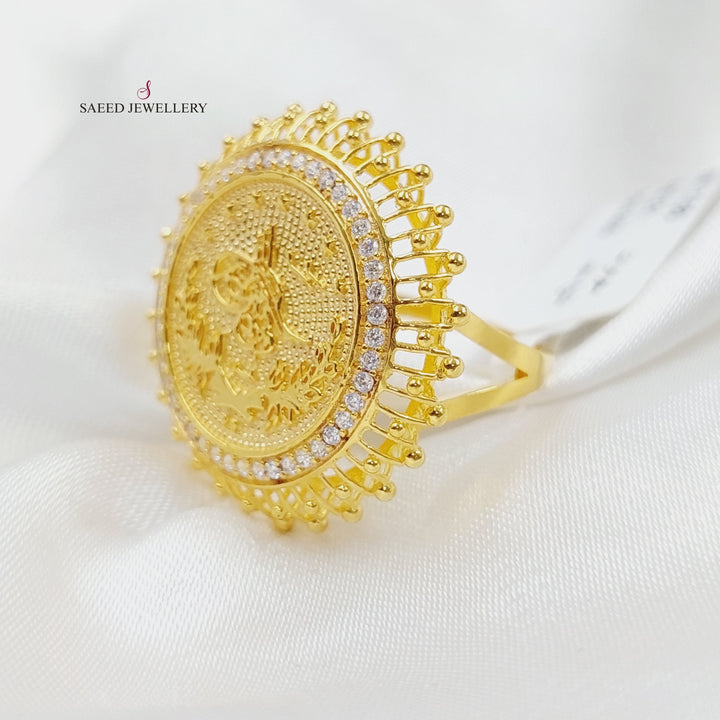 21K Gold Rashadi Model Ring by Saeed Jewelry - Image 5