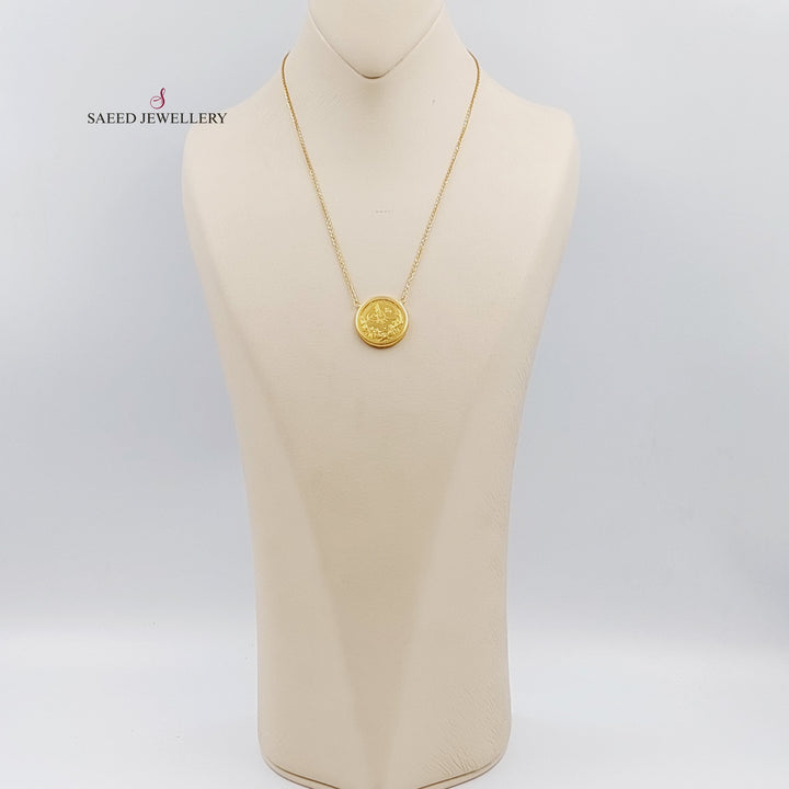 21K Gold Rashadi Necklace by Saeed Jewelry - Image 4