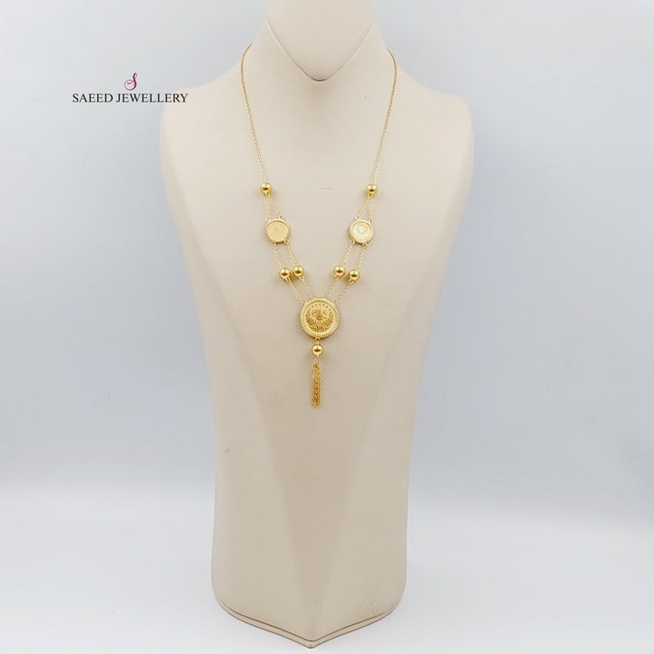 21K Gold Rashadi Necklace by Saeed Jewelry - Image 3