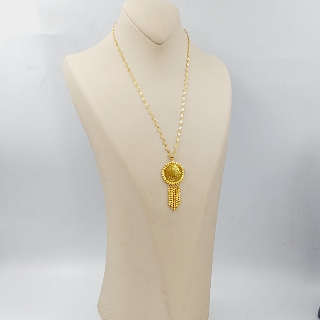 21K Gold Rashadi Necklace by Saeed Jewelry - Image 3