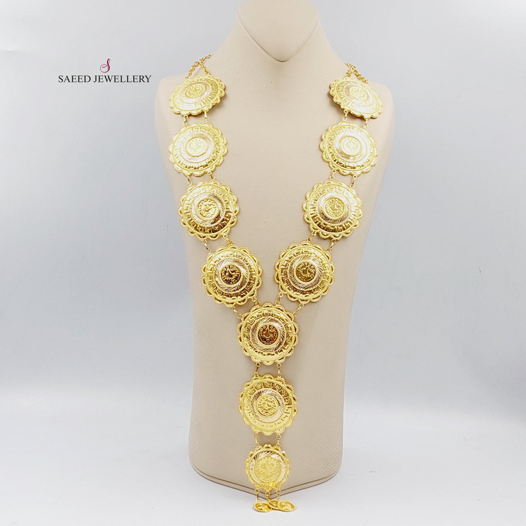 21K Gold Rashadi Necklace by Saeed Jewelry - Image 2