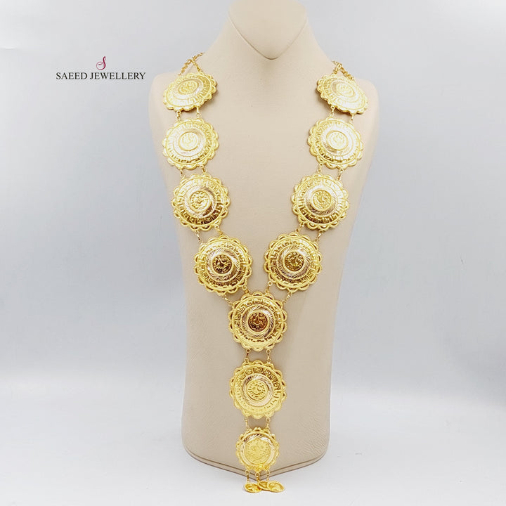 21K Gold Rashadi Necklace by Saeed Jewelry - Image 2