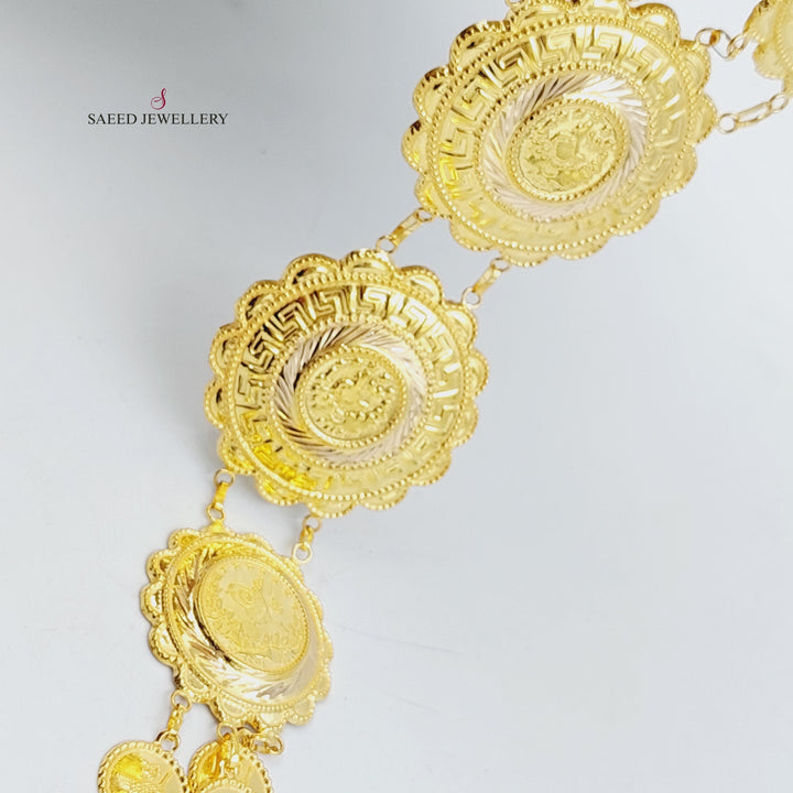 21K Gold Rashadi Necklace by Saeed Jewelry - Image 4