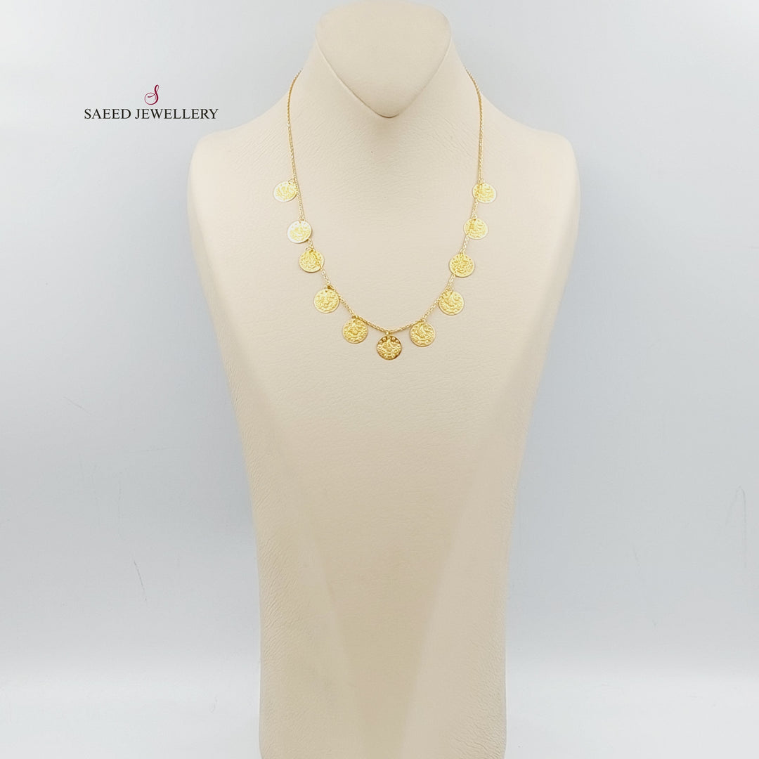 21K Gold Rashadi Necklace by Saeed Jewelry - Image 4