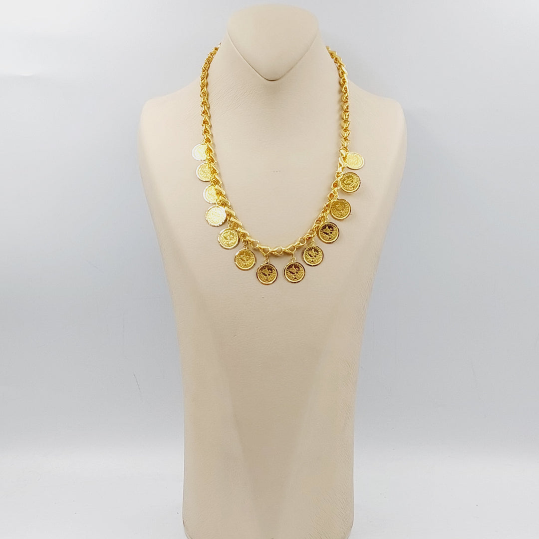 21K Gold Rashadi Necklace by Saeed Jewelry - Image 3