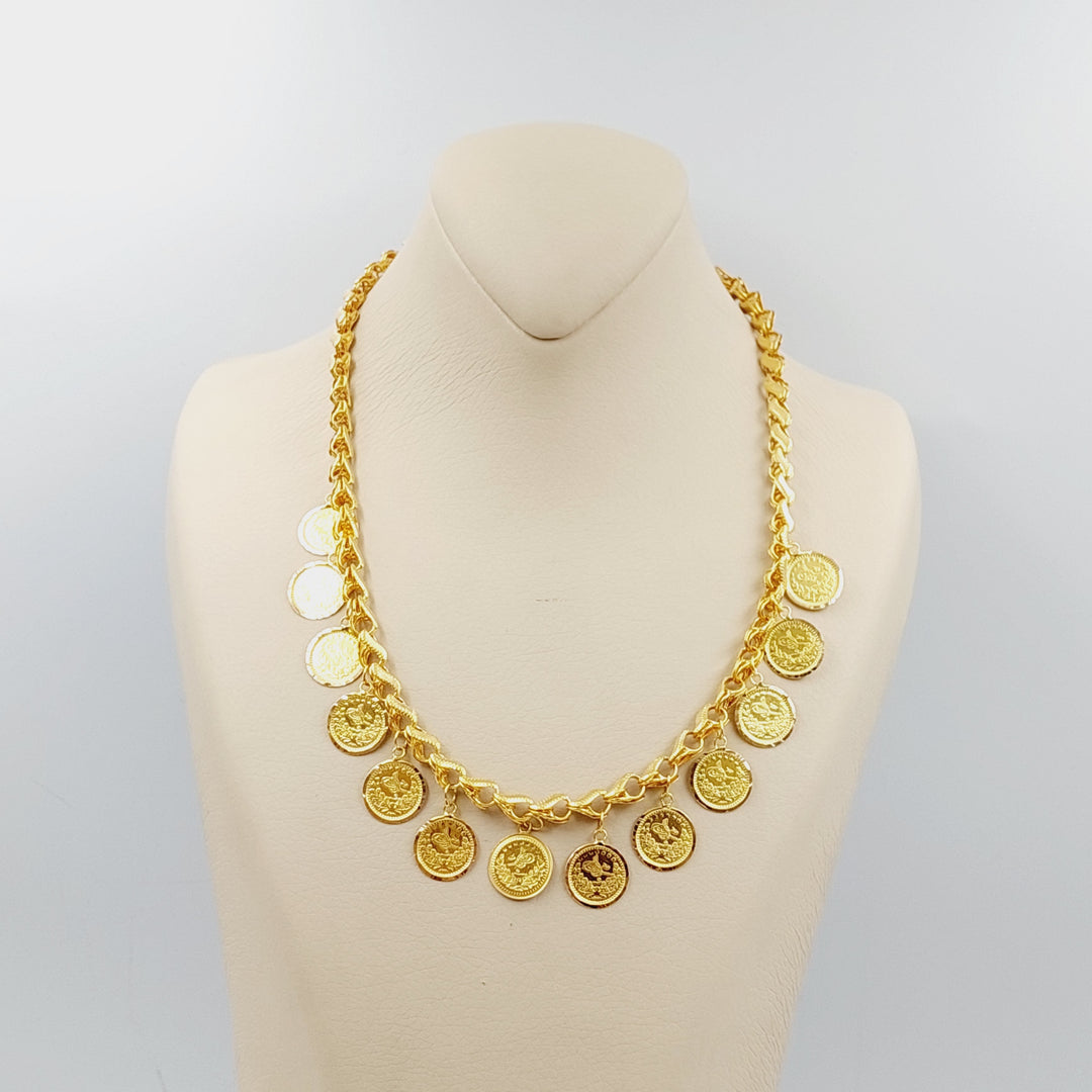 21K Gold Rashadi Necklace by Saeed Jewelry - Image 5