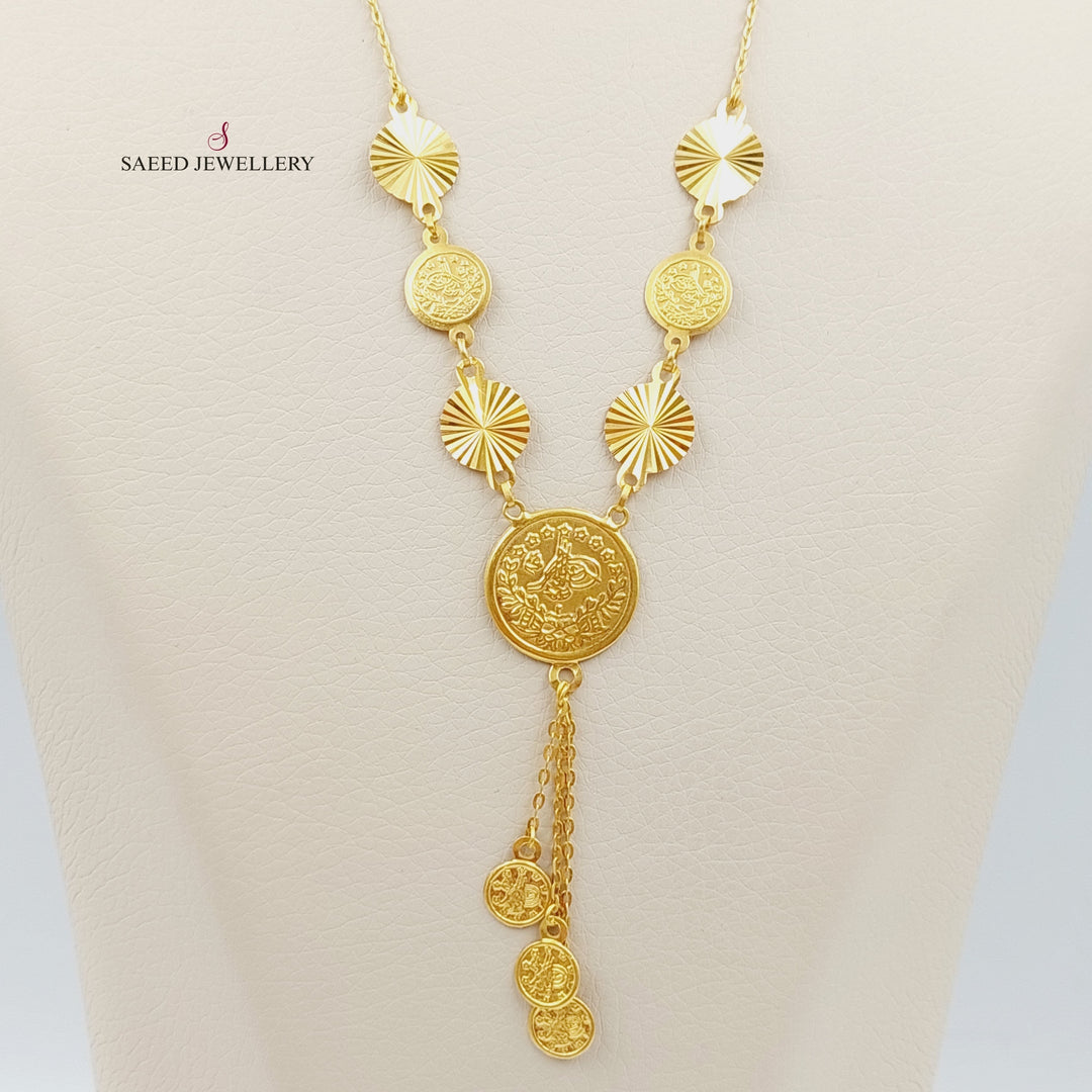 21K Gold Rashadi Necklace by Saeed Jewelry - Image 3