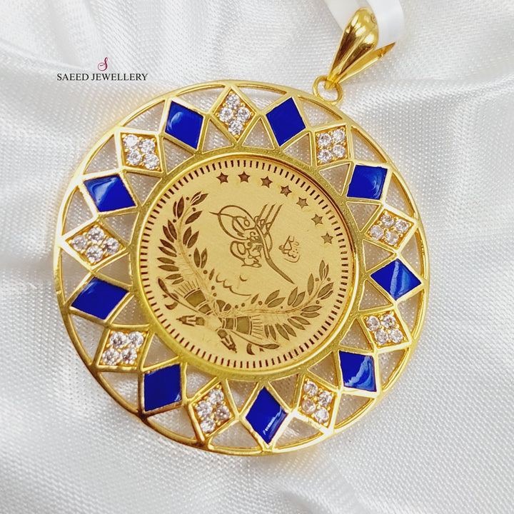 21K Gold Rashadi Pendant by Saeed Jewelry - Image 3