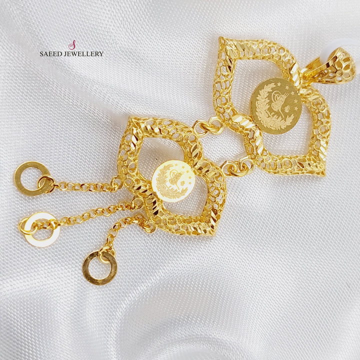 21K Gold Rashadi Pendant by Saeed Jewelry - Image 3