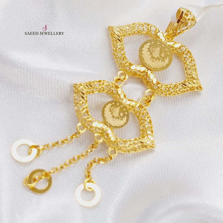 21K Gold Rashadi Pendant by Saeed Jewelry - Image 4