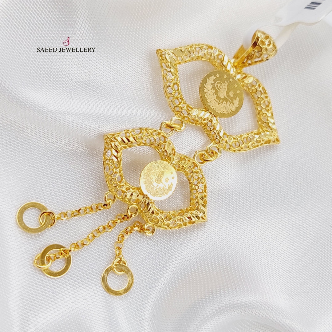 21K Gold Rashadi Pendant by Saeed Jewelry - Image 1