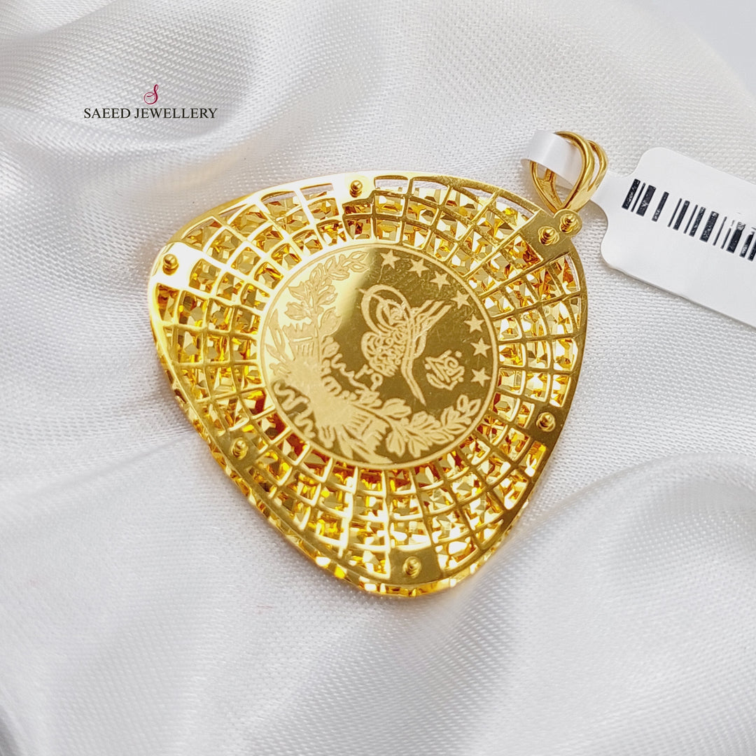 21K Gold Rashadi Pendant by Saeed Jewelry - Image 1