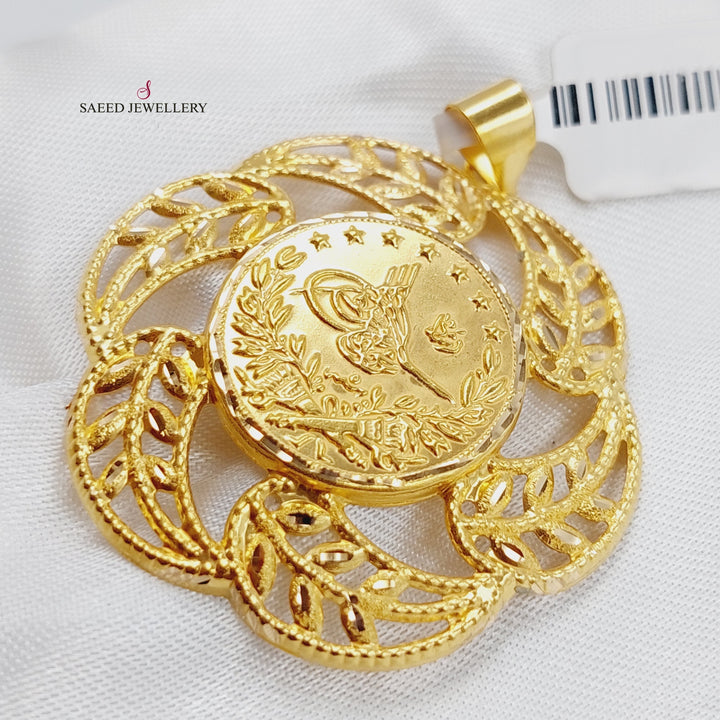 21K Gold Rashadi Pendant by Saeed Jewelry - Image 3