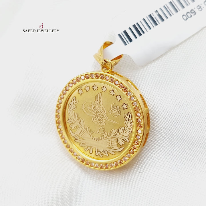 21K Gold Rashadi Pendant by Saeed Jewelry - Image 5