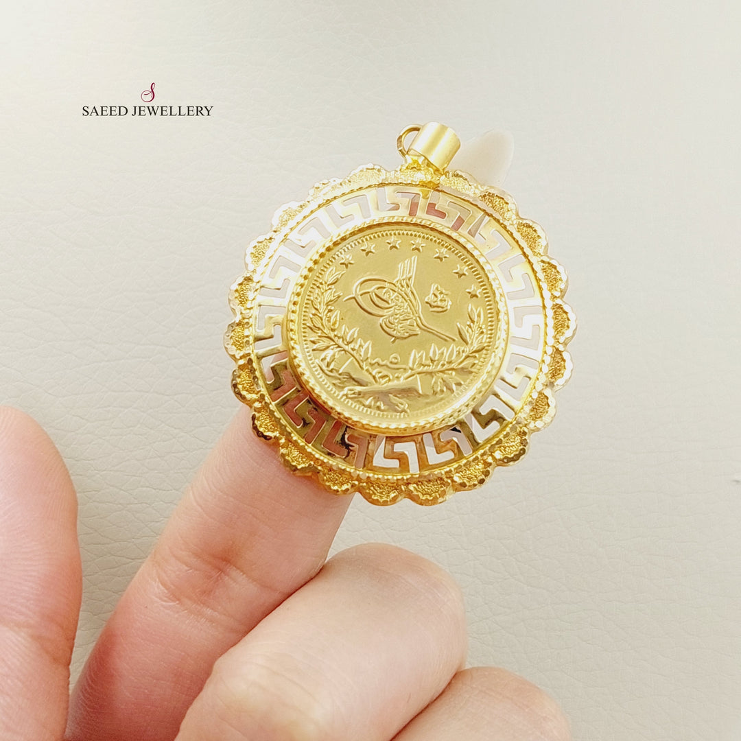 21K Gold Rashadi Pendant by Saeed Jewelry - Image 3