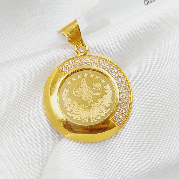 21K Gold Rashadi Pendant by Saeed Jewelry - Image 3