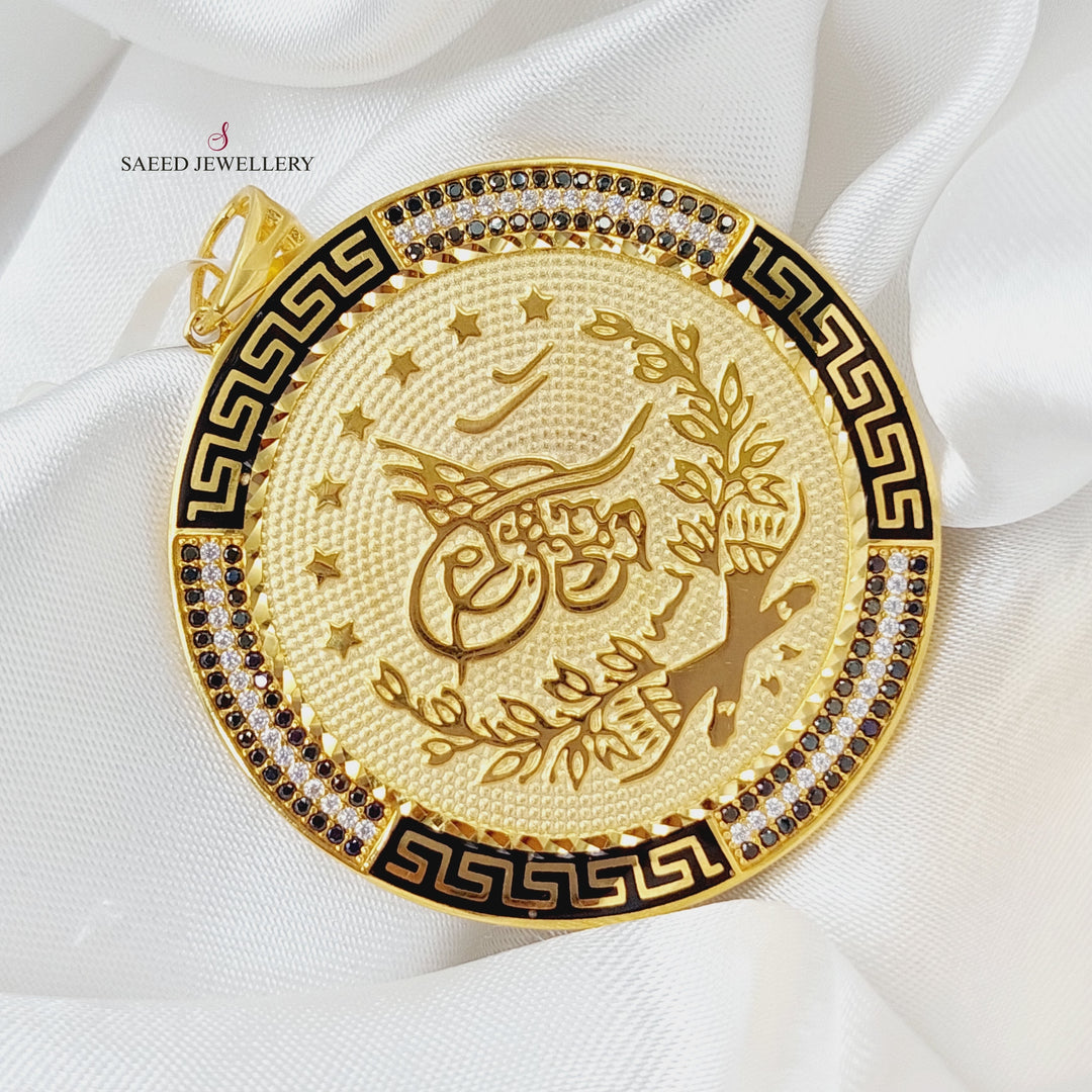 21K Gold Rashadi Pendant by Saeed Jewelry - Image 1