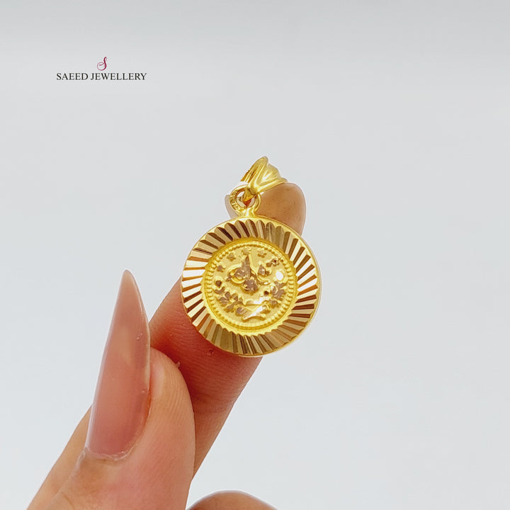 21K Gold Rashadi Pendant by Saeed Jewelry - Image 2