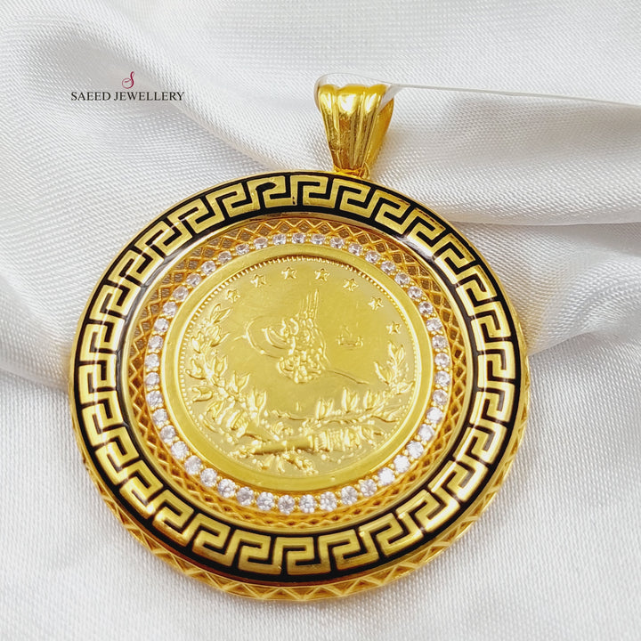 21K Gold Rashadi Pendant by Saeed Jewelry - Image 3